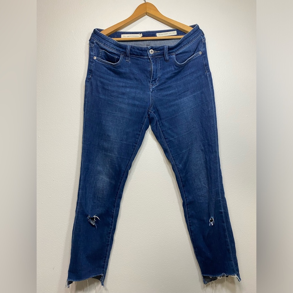 Pilcro and the Letterpress by Anthropologie Womens Distressed Stet Jeans Size 30